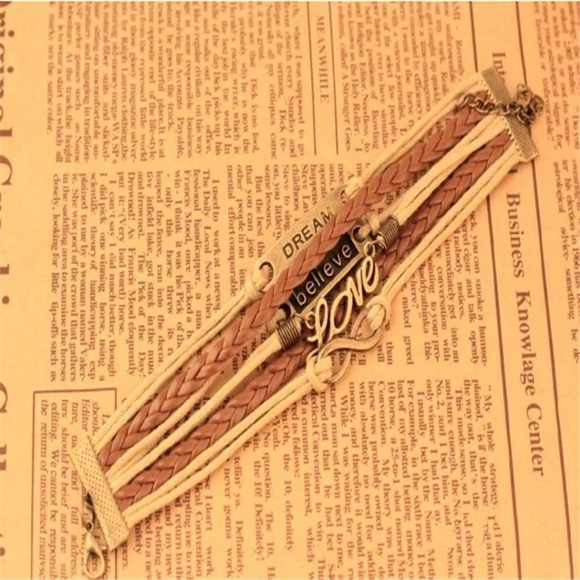 Infinity Love Anchor Believe Dream Bracelet - Picture 4 of 7